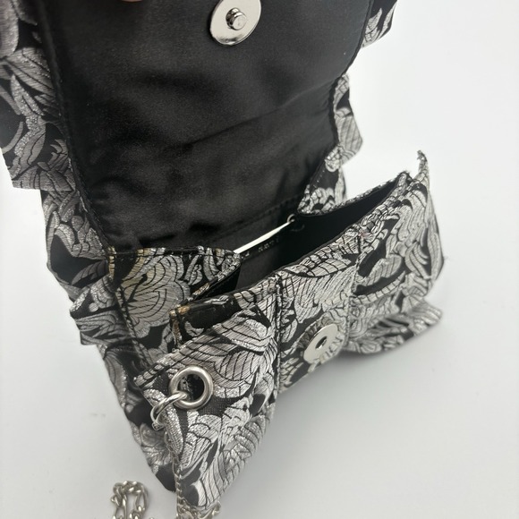 White House Black Market Silver and Black Clutch - Picture 9 of 9